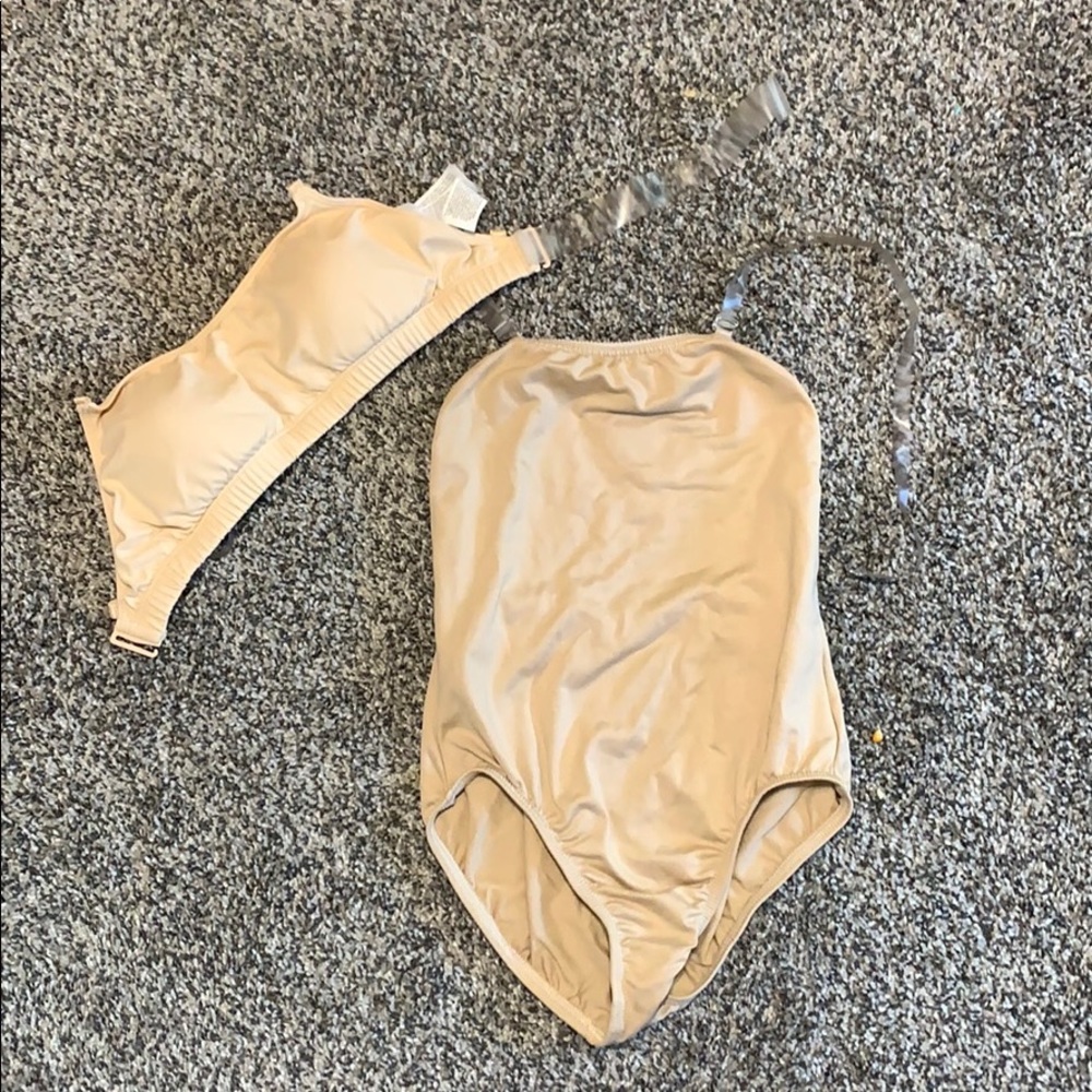 light beige under bra and under leotard